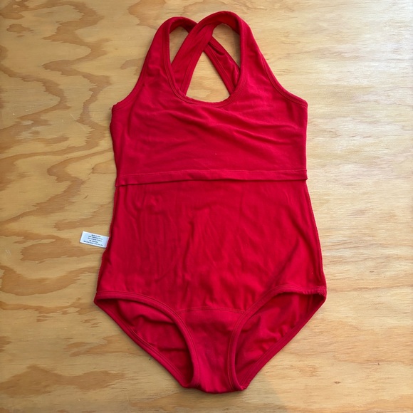 ARQ Cleo Leo cherry red tank bodysuit - Picture 3 of 6